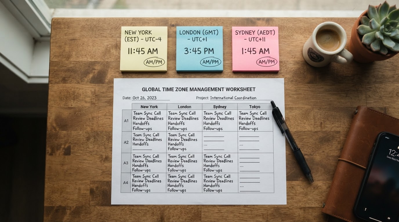 How to Manage a Virtual Assistant Across Time Zones Without Slowing Down Work