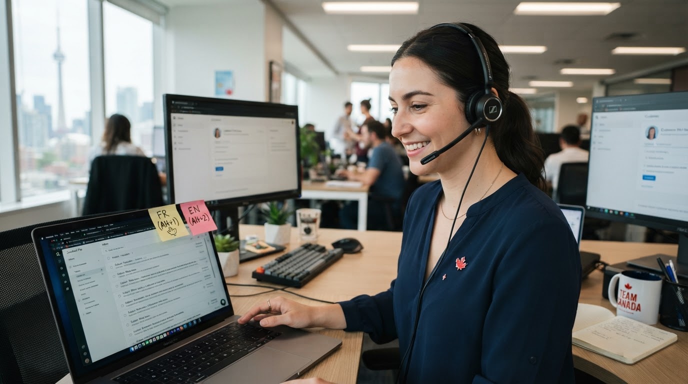 French-English Virtual Assistant for Customer Service in Canada: When Bilingual Support Matters