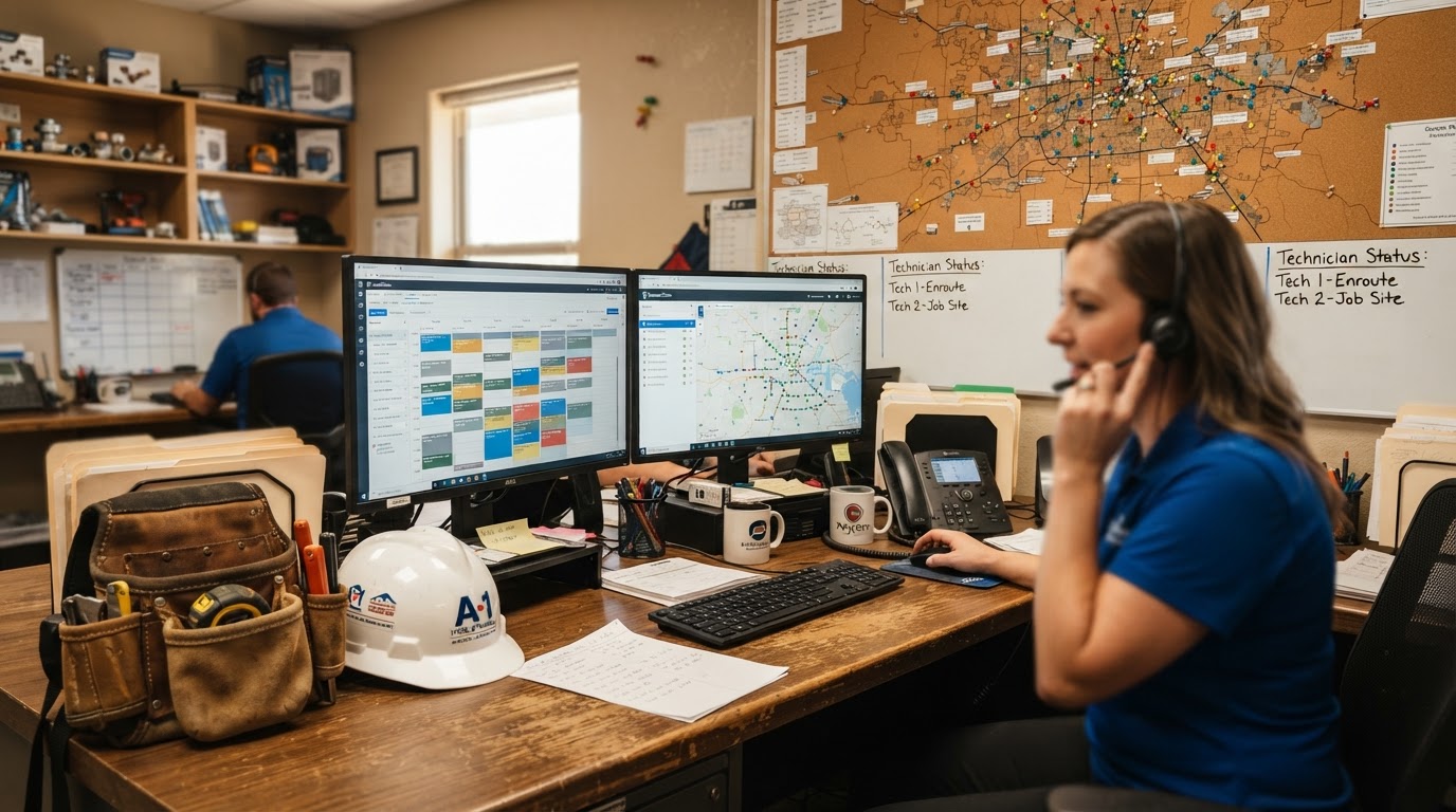 Virtual Assistant for HVAC & Plumbing Companies: Calls, Scheduling, Dispatch & Follow-Up