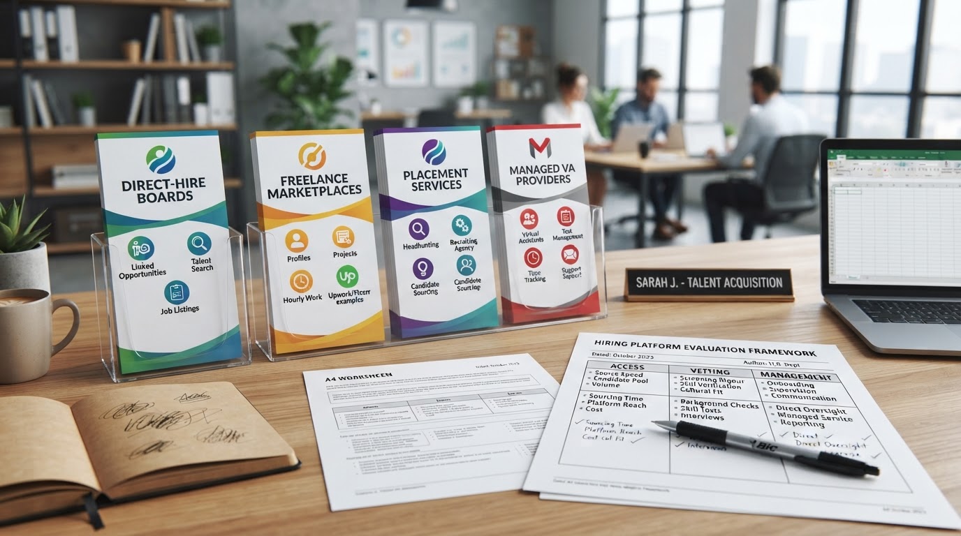 Where to Hire a Virtual Assistant: Marketplaces, Agencies & Direct Hire Compared