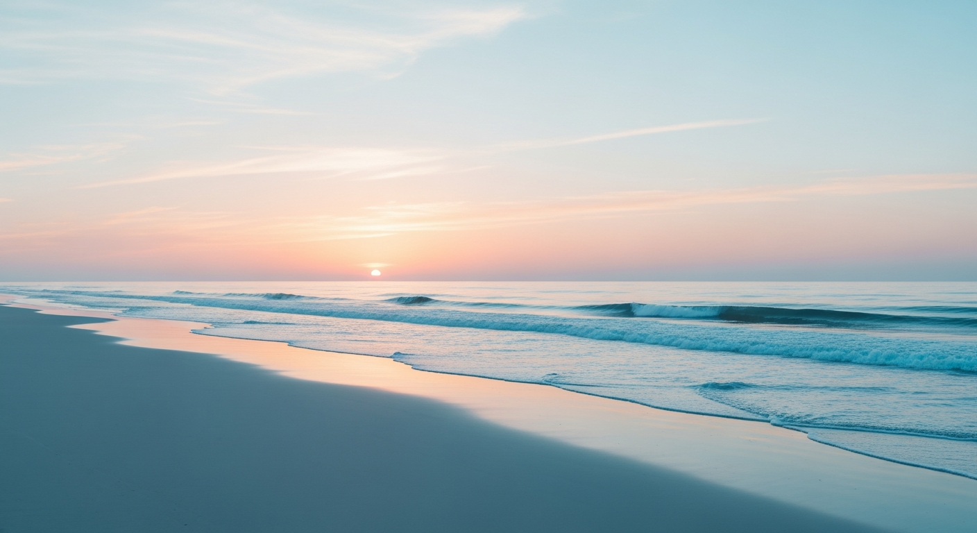 Calm coastal landscape