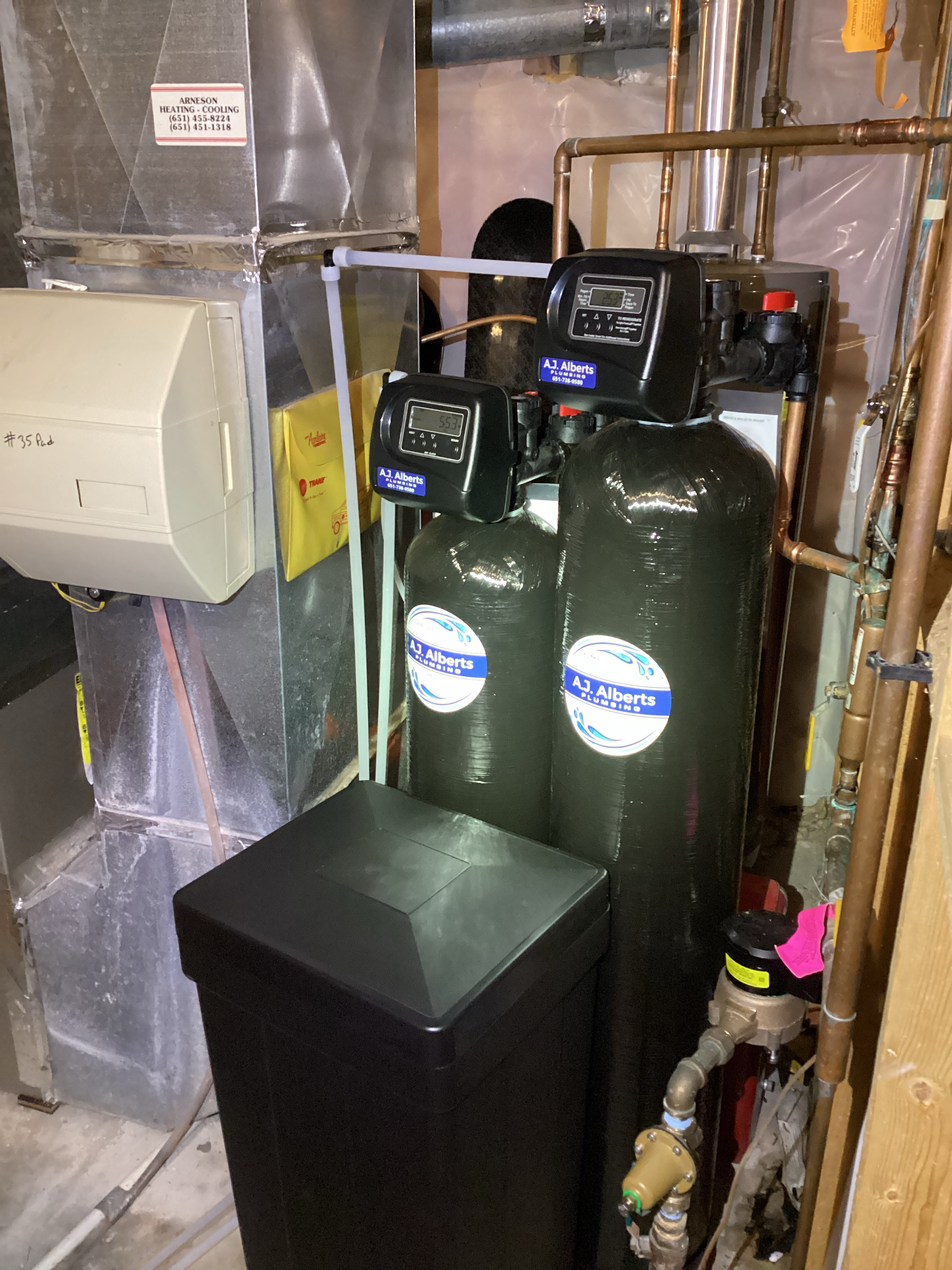 Water Softener and Carbon Filter Installation in Lakeville