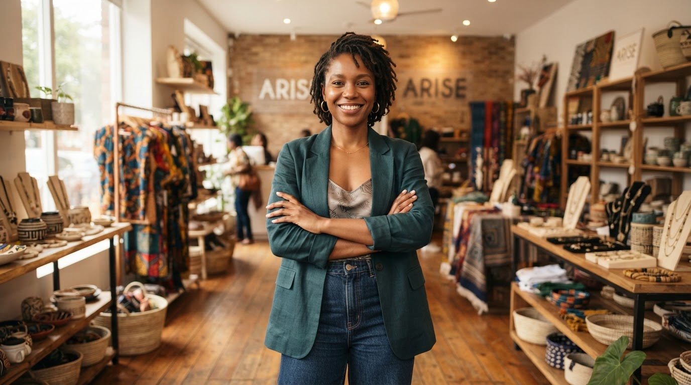 Small business owner reviewing business funding options