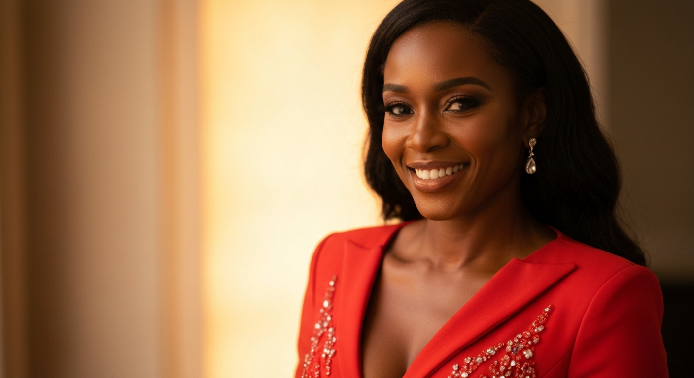 Professional Caribbean woman smiling confidently