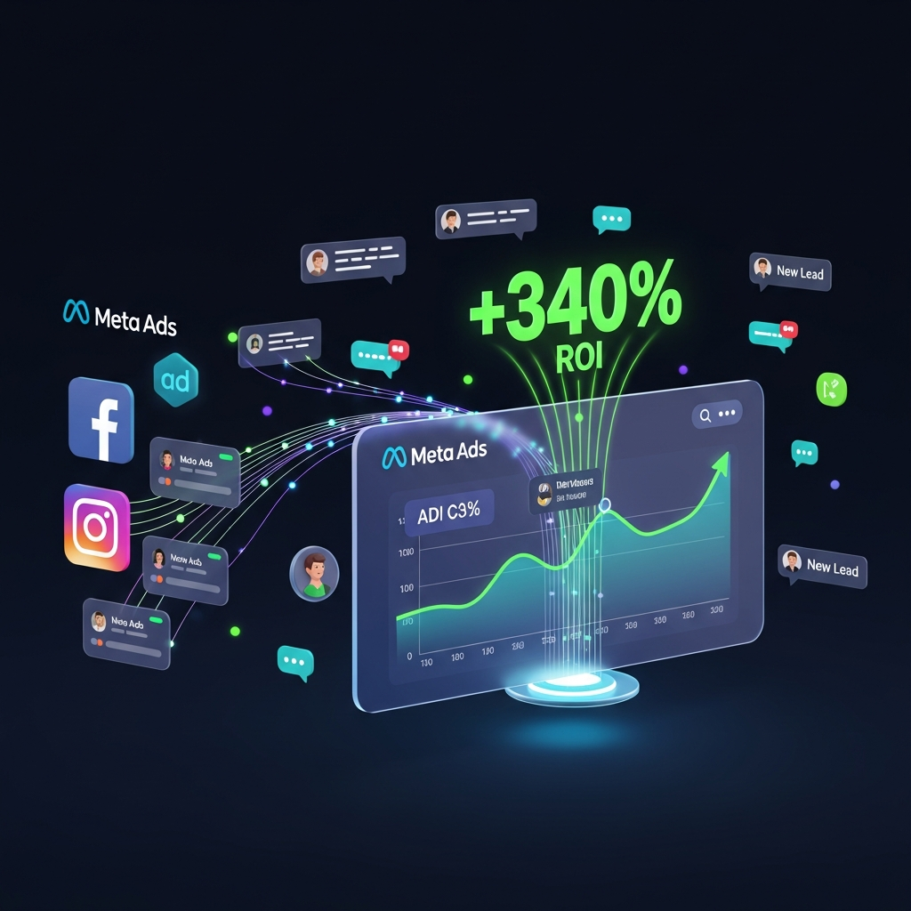 Analytics Dashboard showing ROI Growth