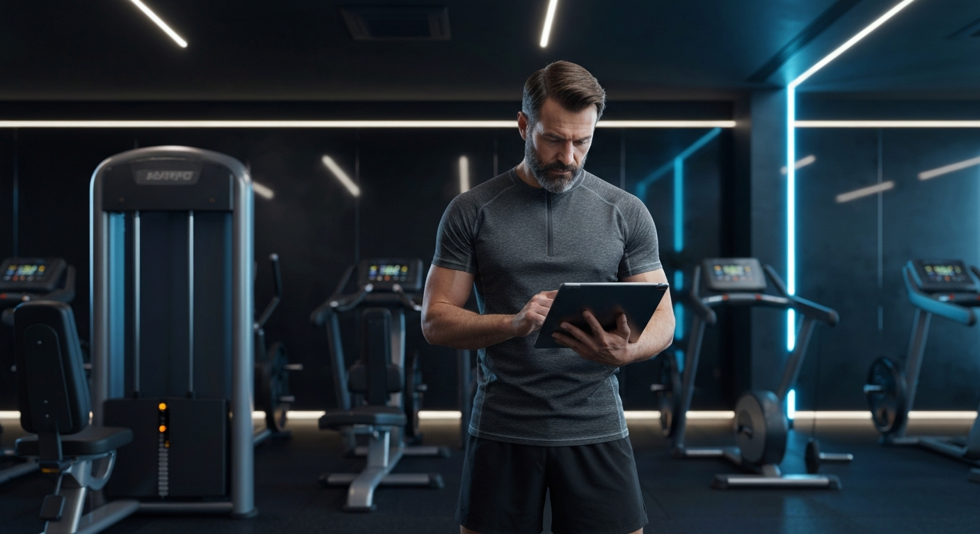 Coach checking stats