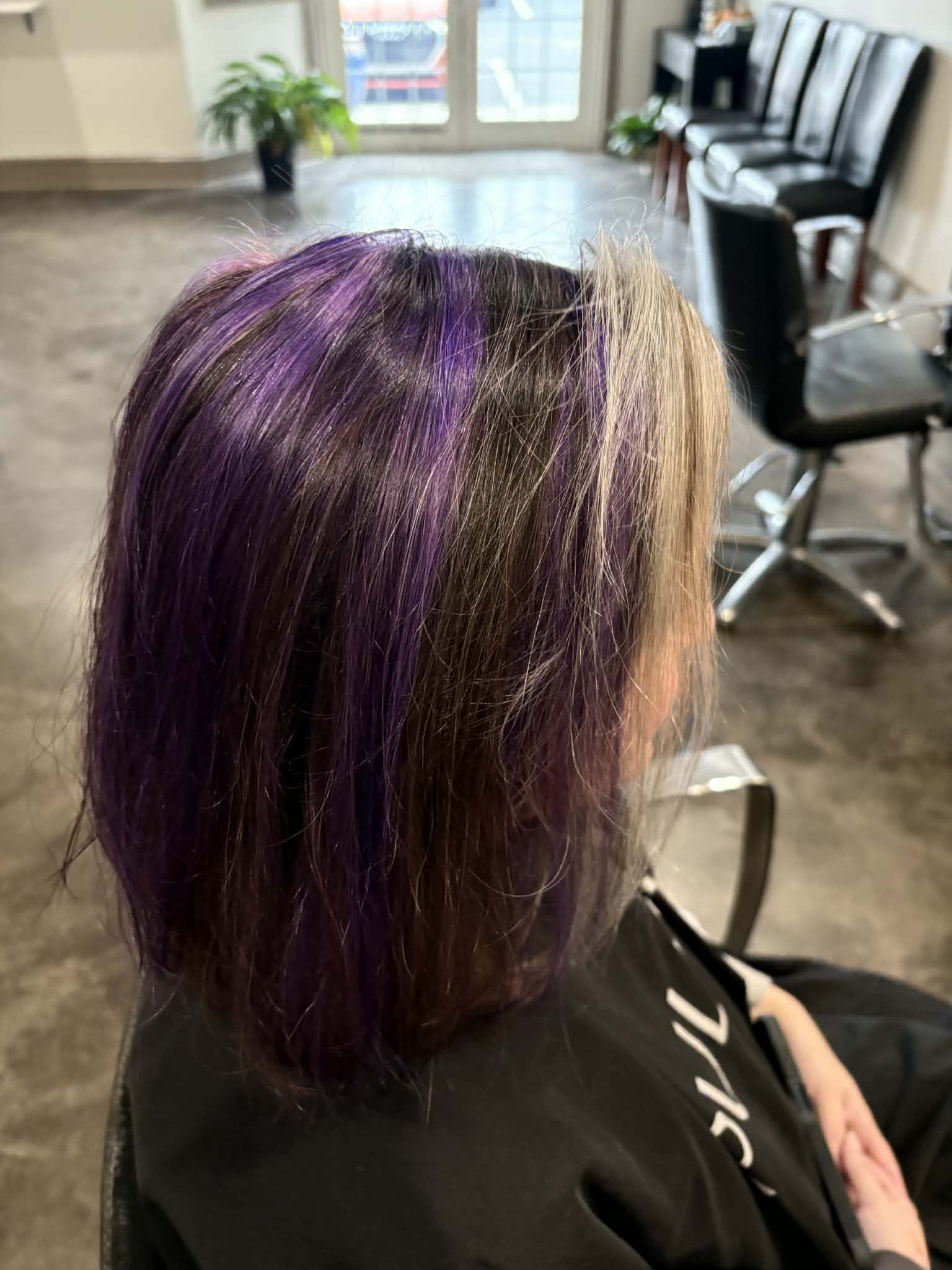 Purple highlights