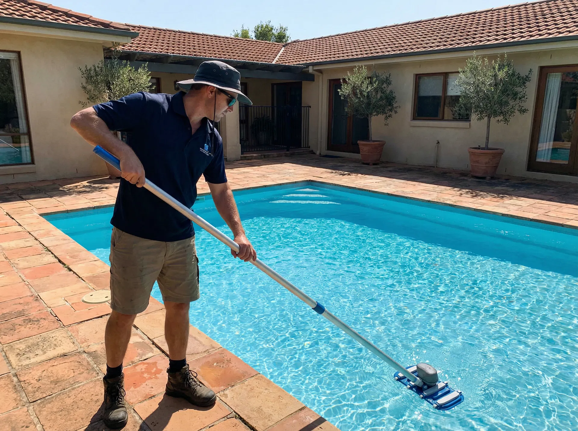 Pool maintenance service cleaning