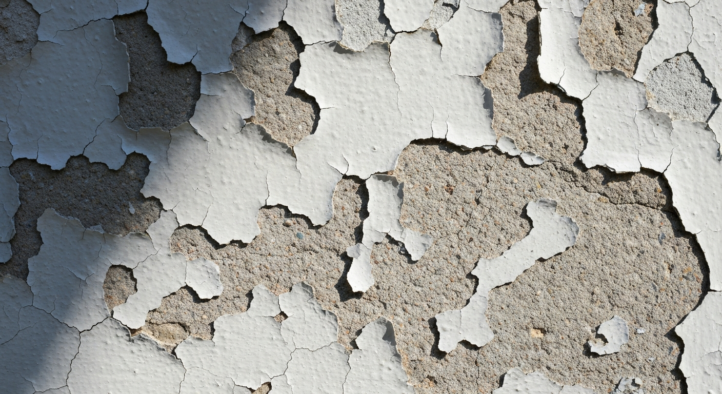 Cracking and peeling traditional masonry paint
