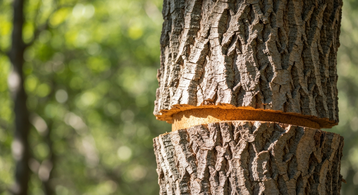 Natural cork harvesting