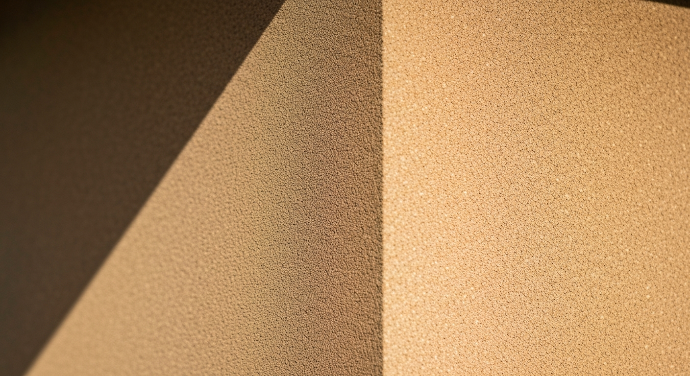 Premium sprayed cork coating finish