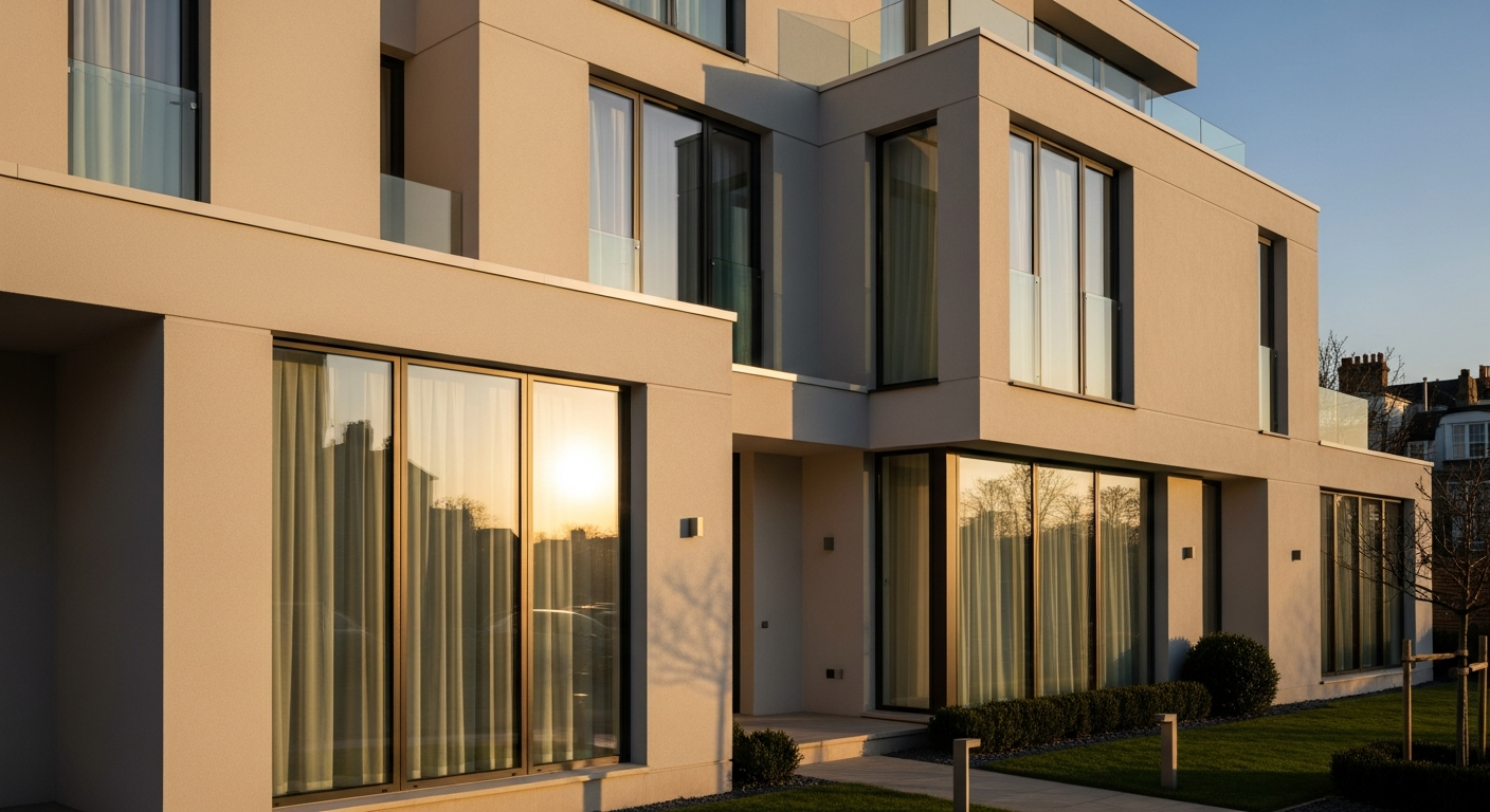 High-end London property with premium wall coating