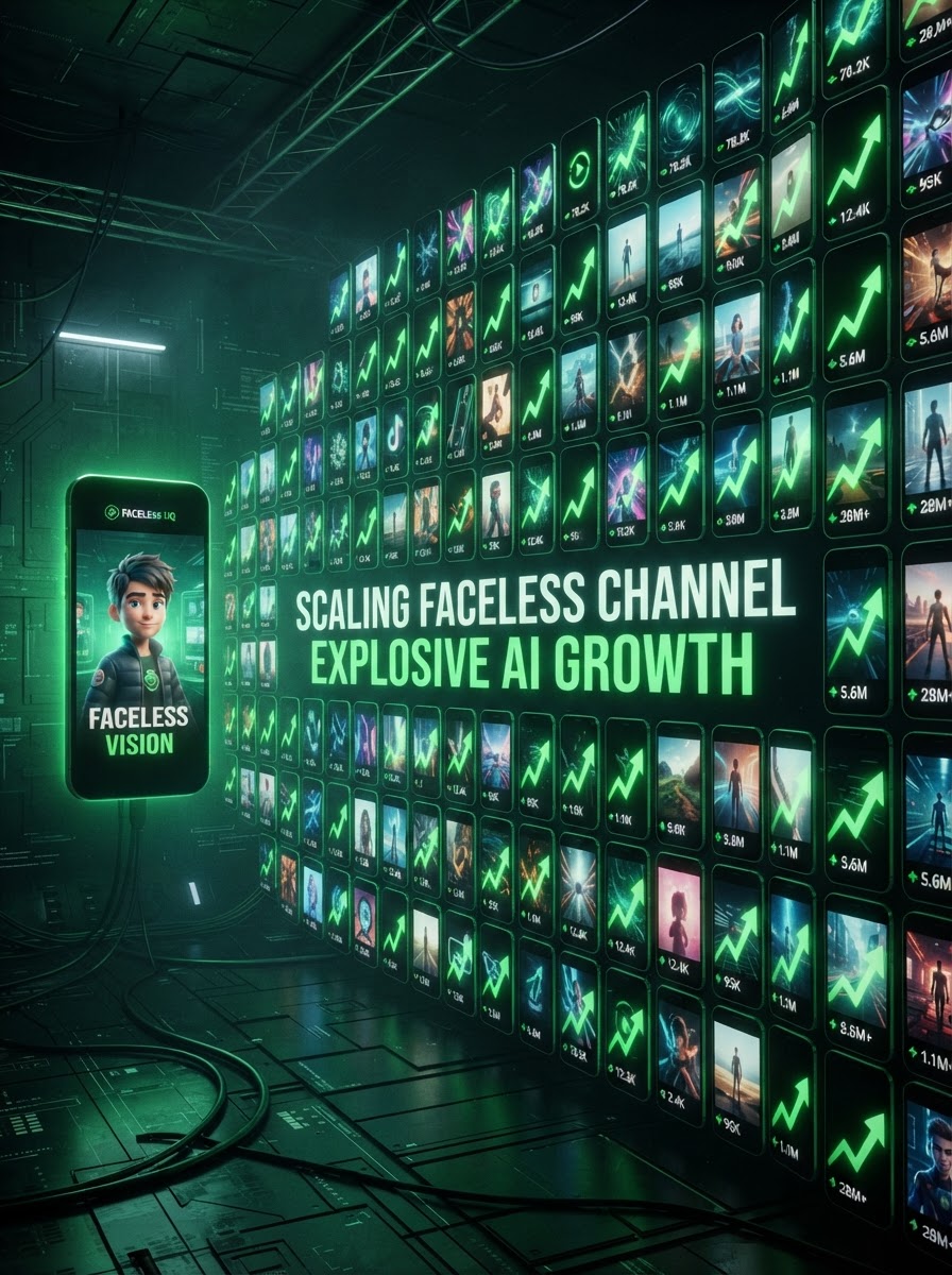 Scalarea unui canal video faceless cu AI