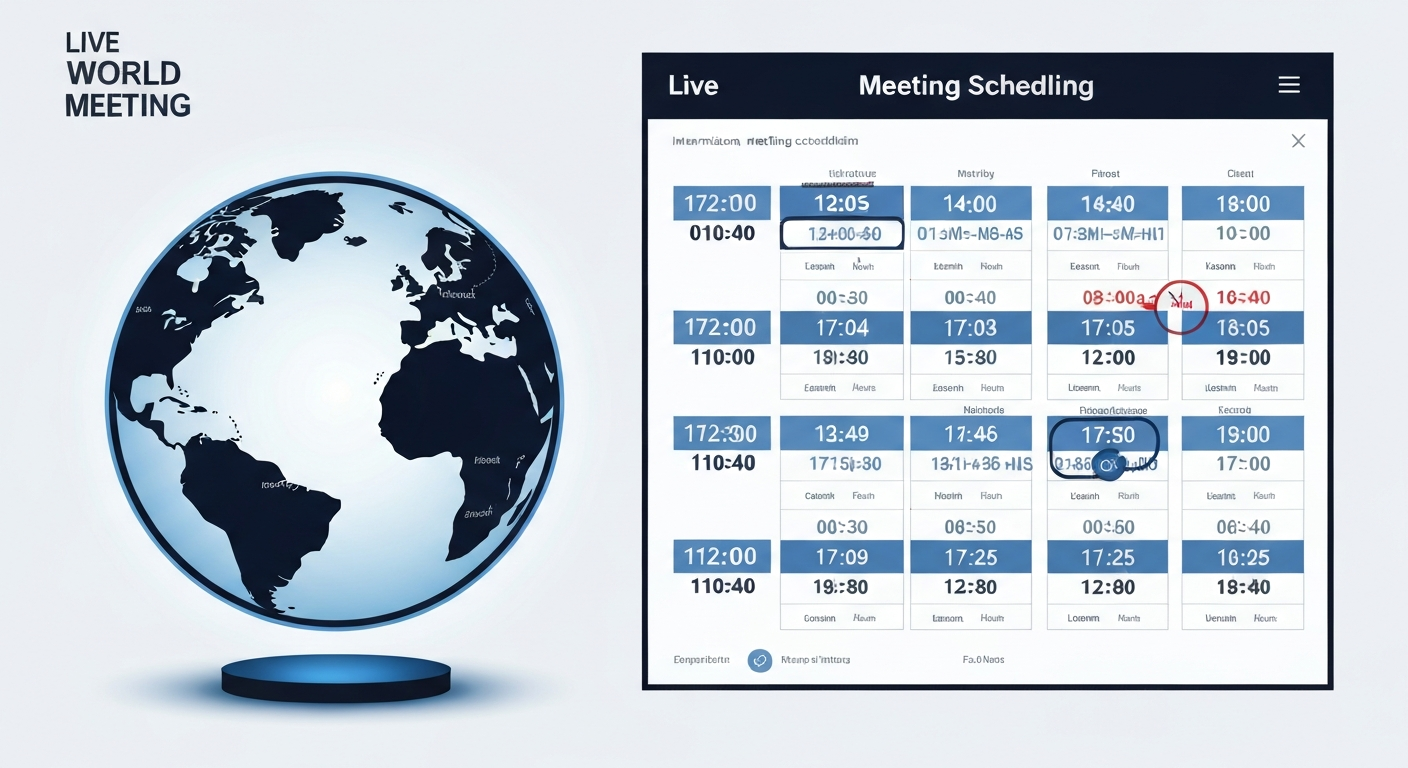 How to use a live world clock for international scheduling