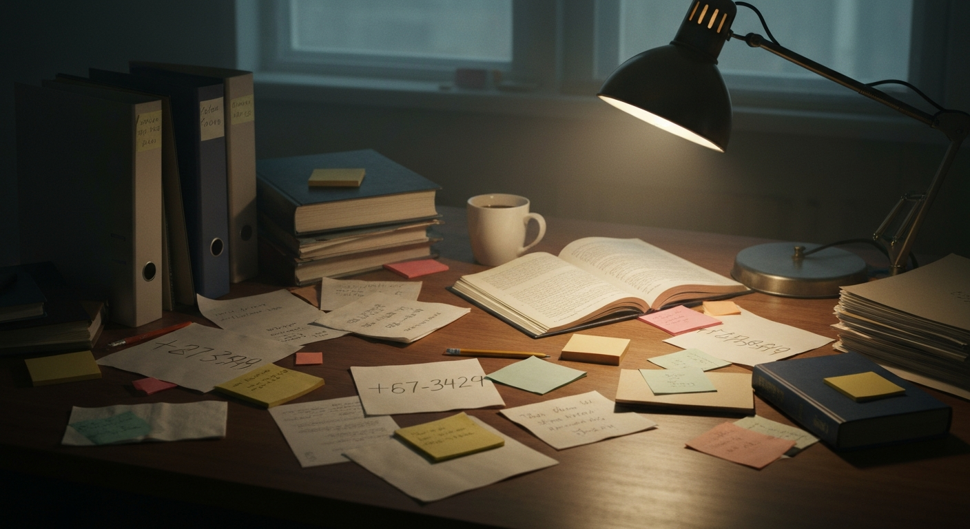 Written on napkins and scraps of paper you can't find?
