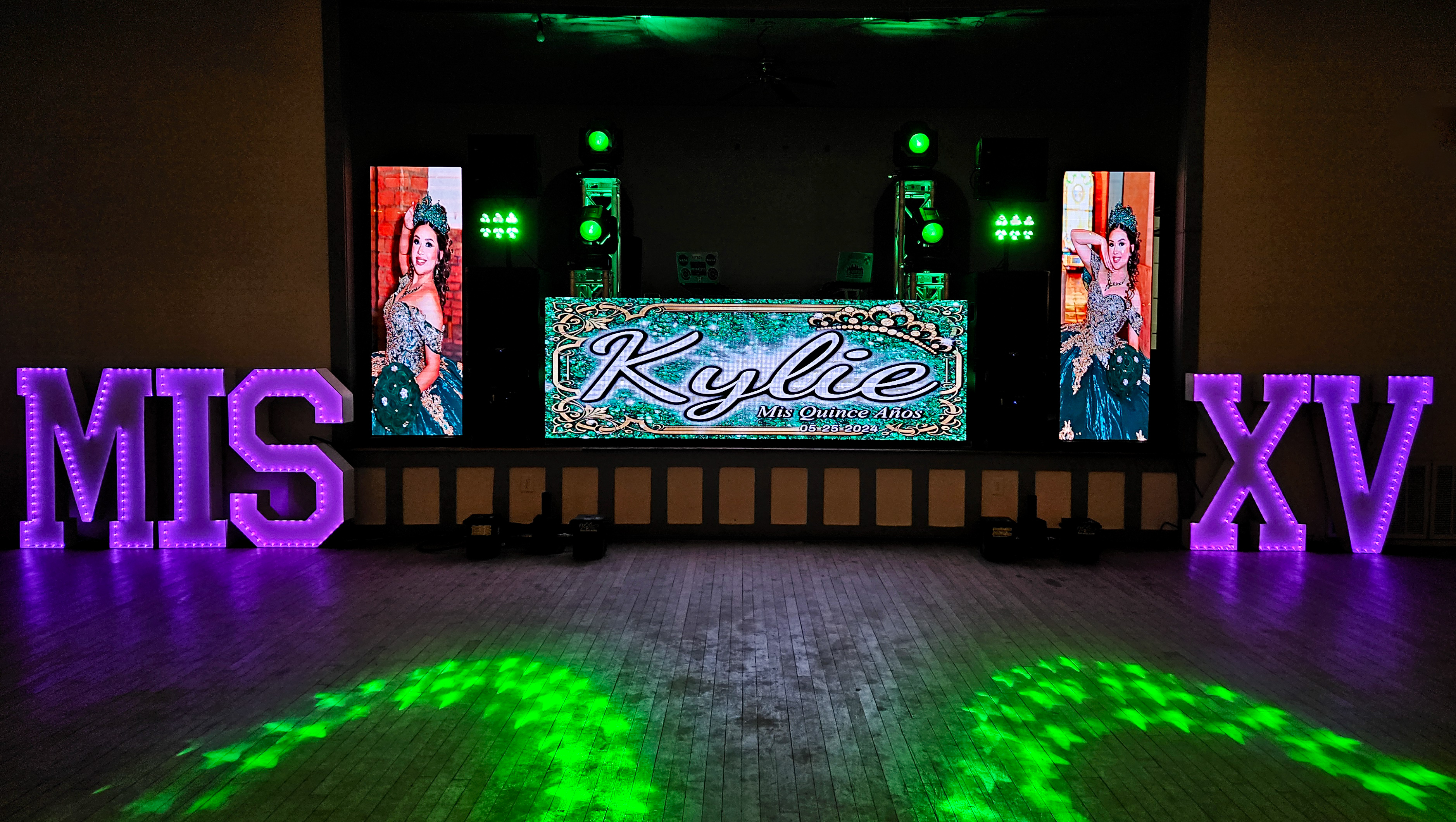 Professional lighting at a Houston event
