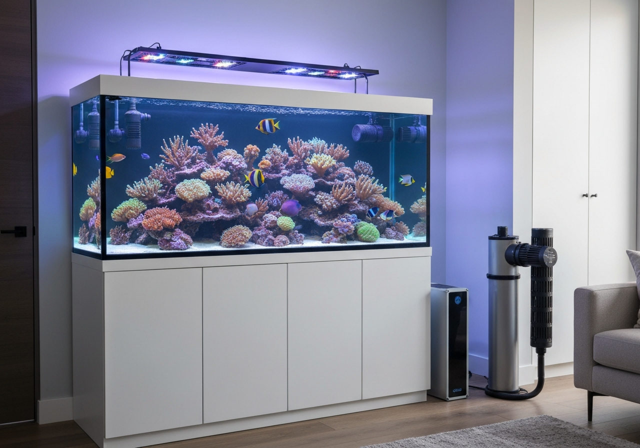 Modern Saltwater Tank Setup