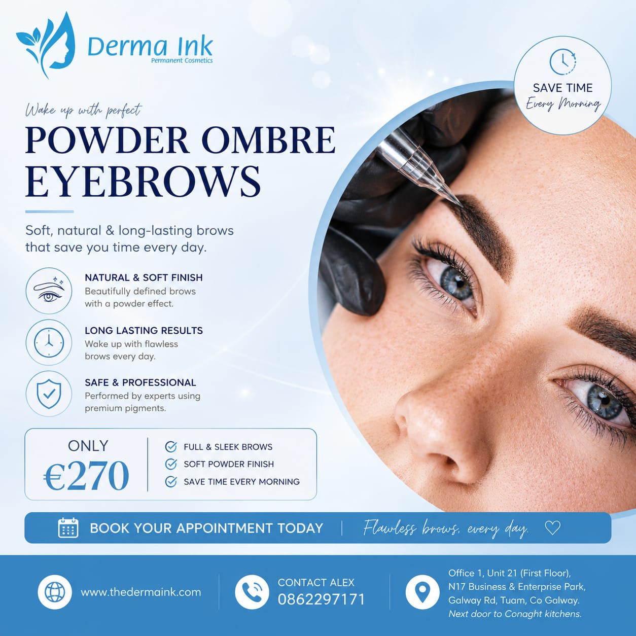 Powder Ombre Eyebrows