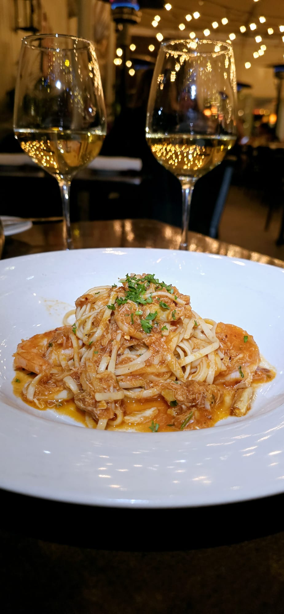 Linguine with Crab meat and Shrimp
