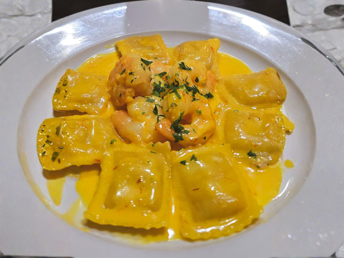 Lobster Ravioli with Shrimp