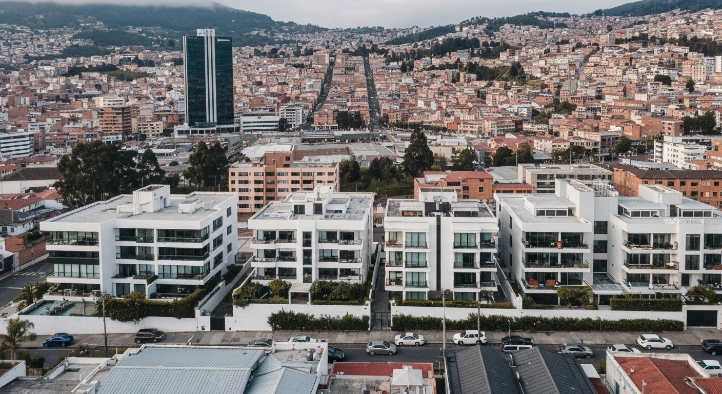 Vista panorámica de propiedad de lujo en Quito