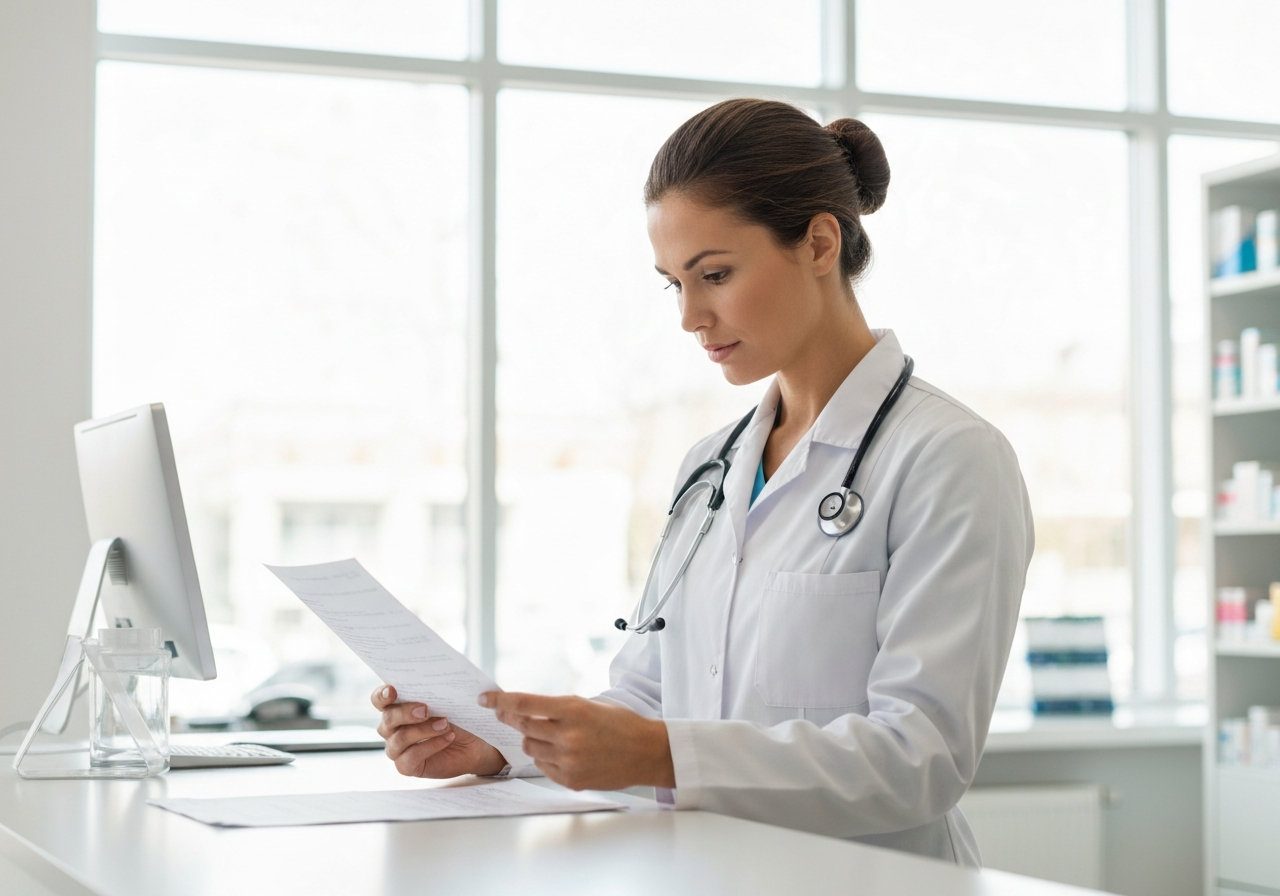 Farmacista al lavoro in farmacia
