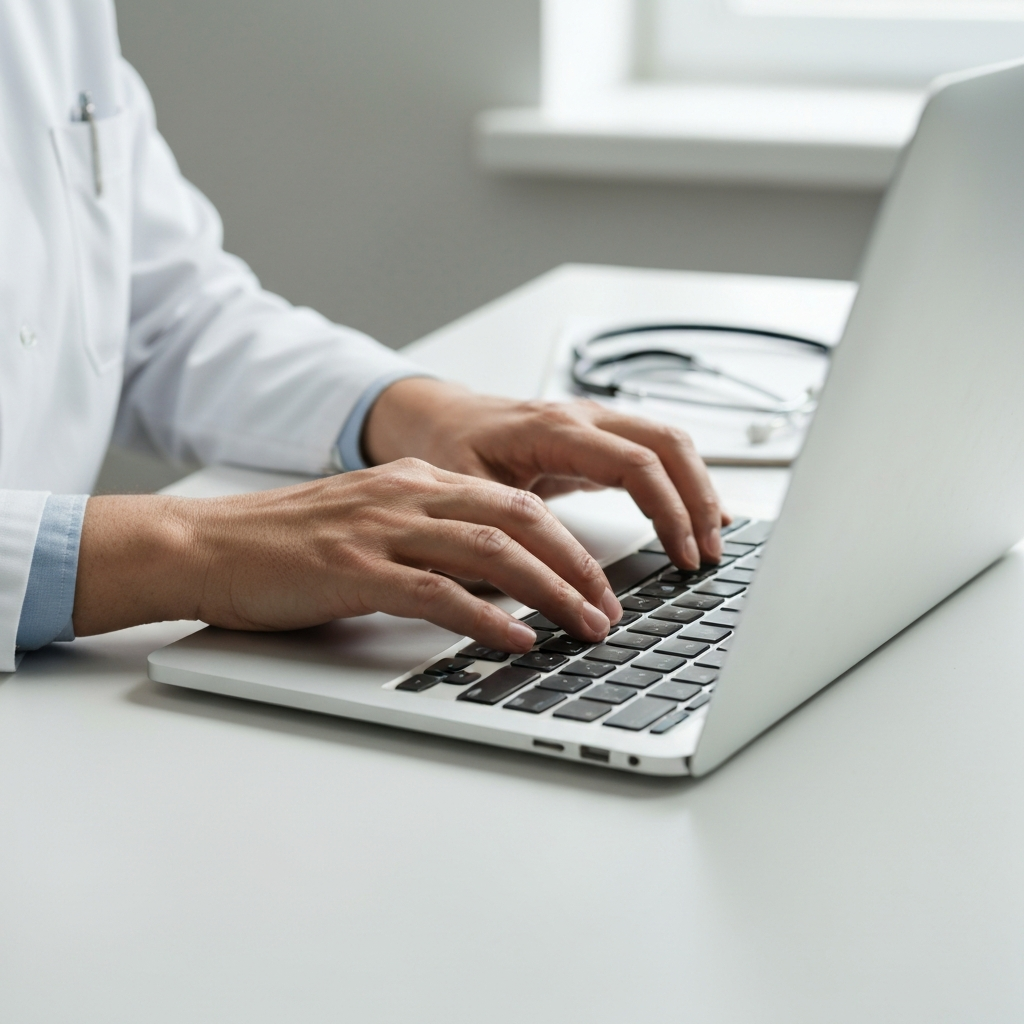 Scrittura messaggio per pazienti farmacia
