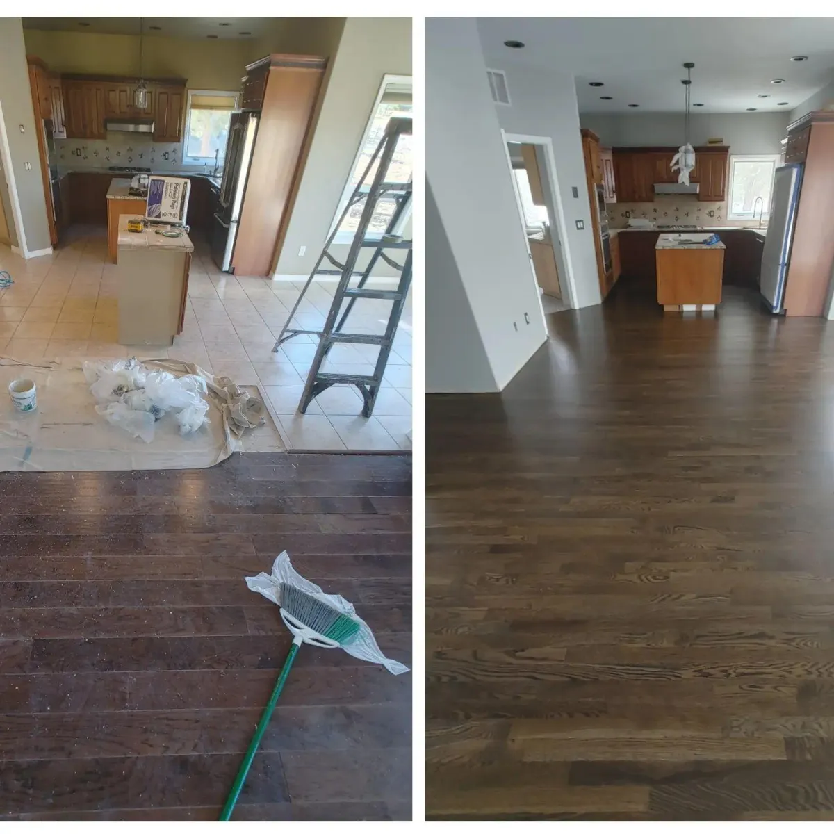 Beautiful hardwood flooring in a modern home