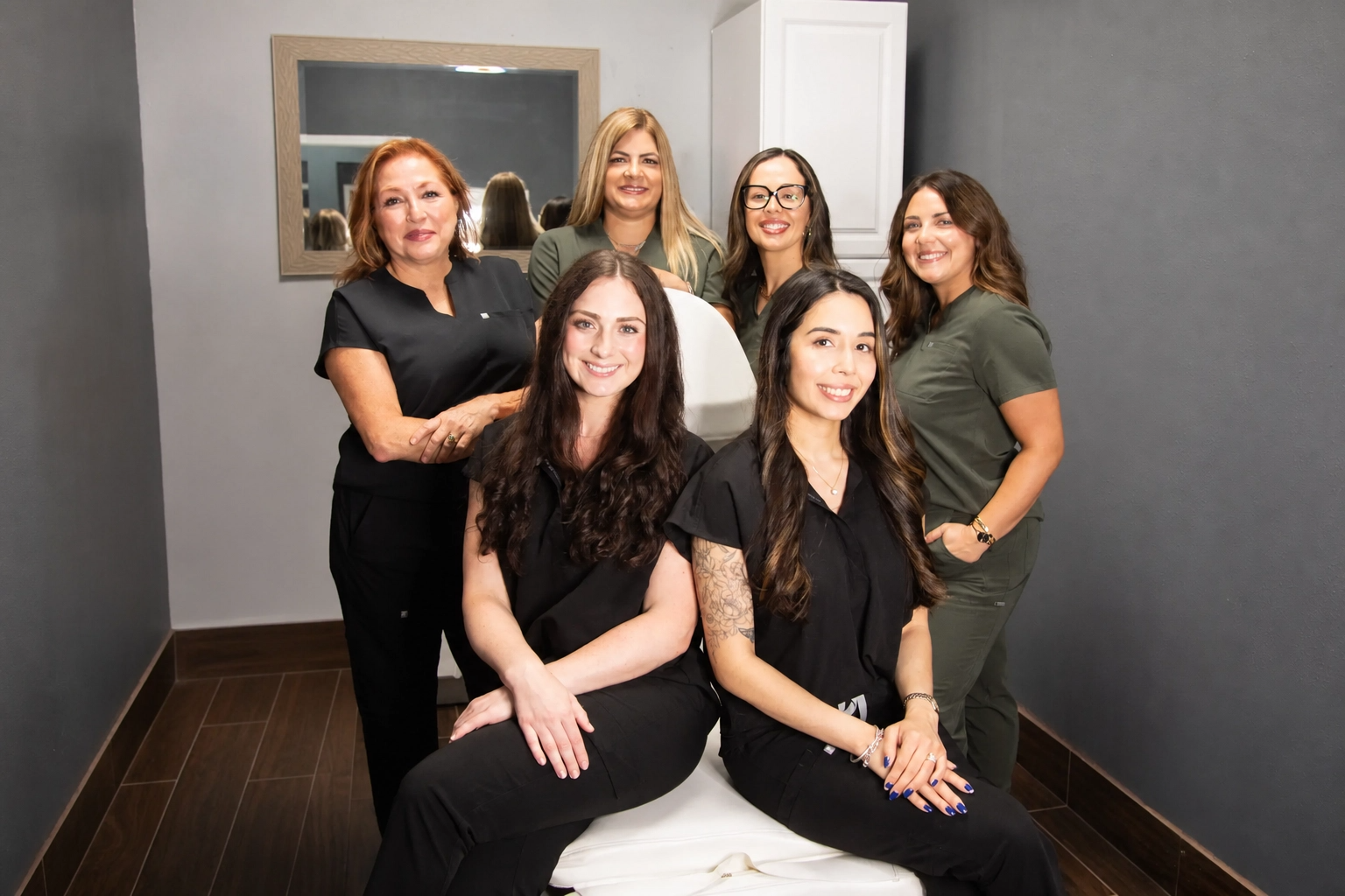 Medical professional consulting with patient