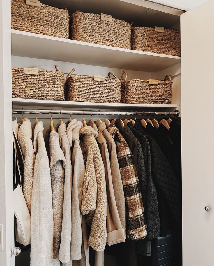 Organized closet details