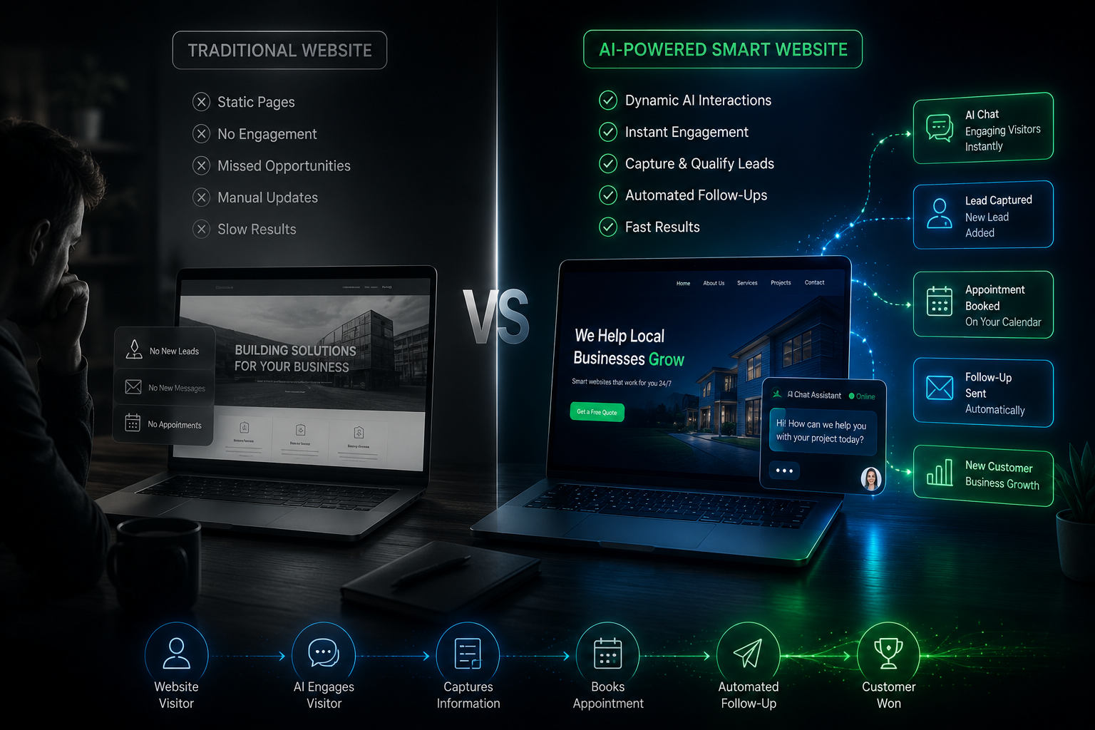 Smart AI Website Mockup