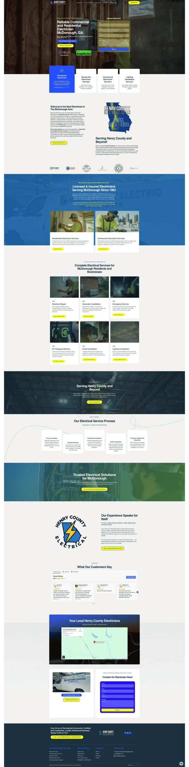 Henry County Electric Website Preview