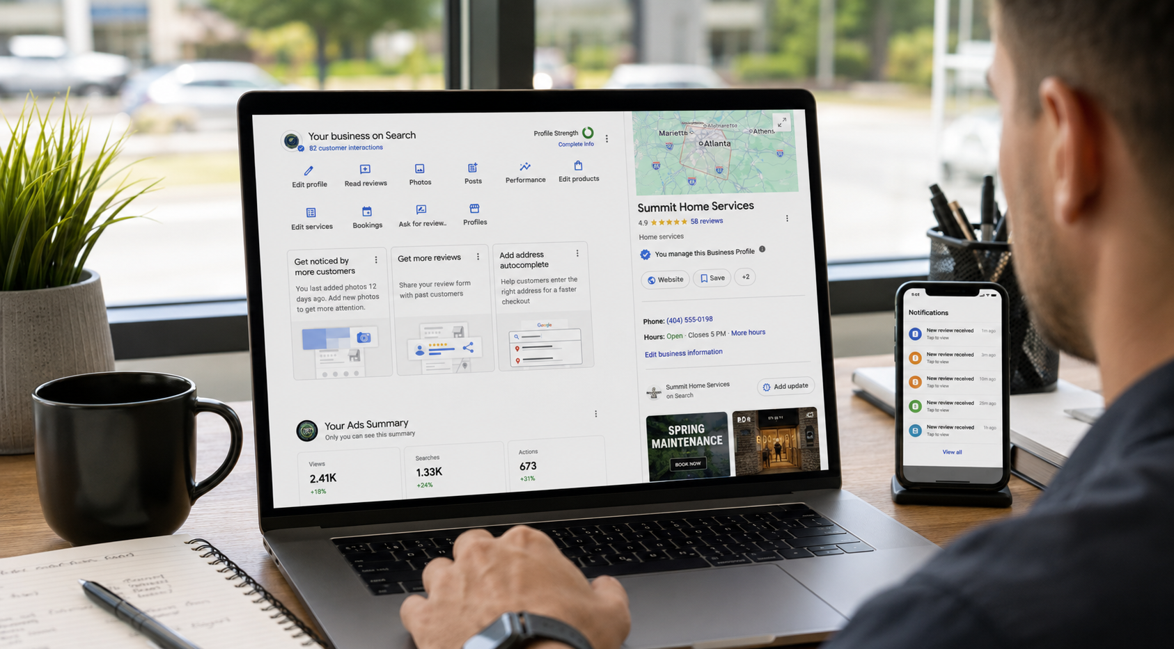 Digital marketing blog post about more google reviews = more customers. here's how to get them in henry & spalding county