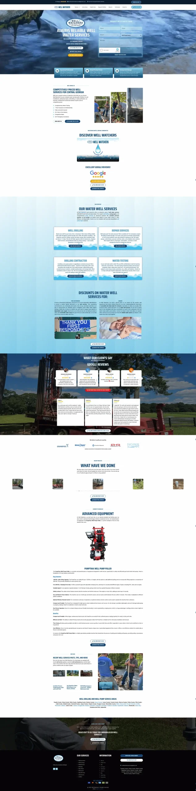 Well Watchers Website Preview
