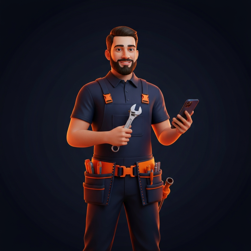 Confident Plumber