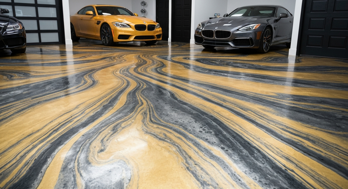 Decorative, Metallic and Marbleized Epoxy