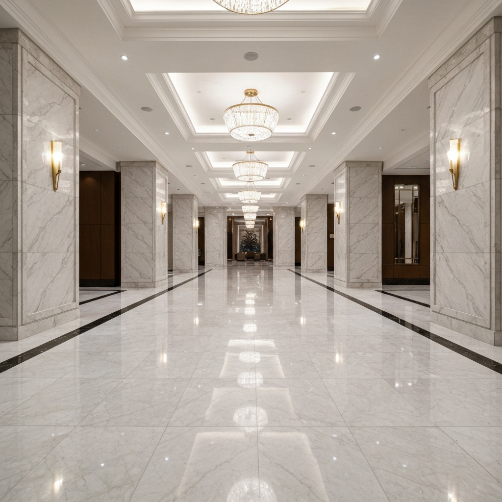 Luxury marble lobby