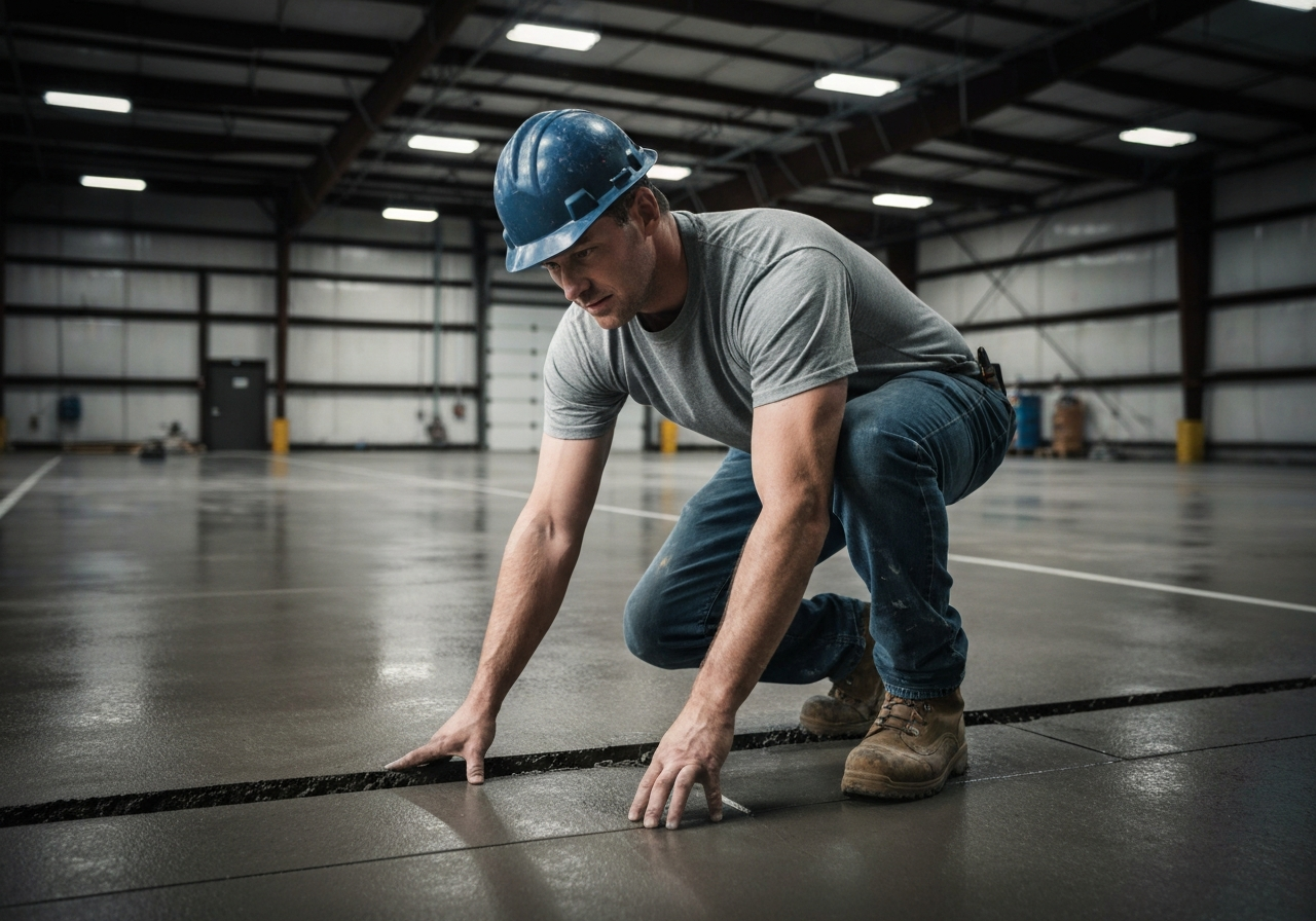 Tony, founder of Kong Restoration, on a commercial job site
