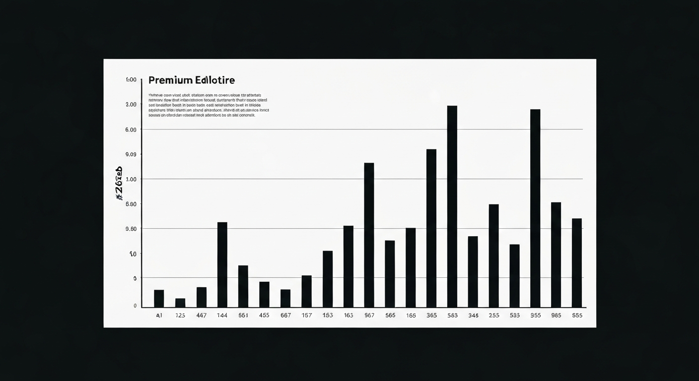 Abstract financial chart or bar graph
