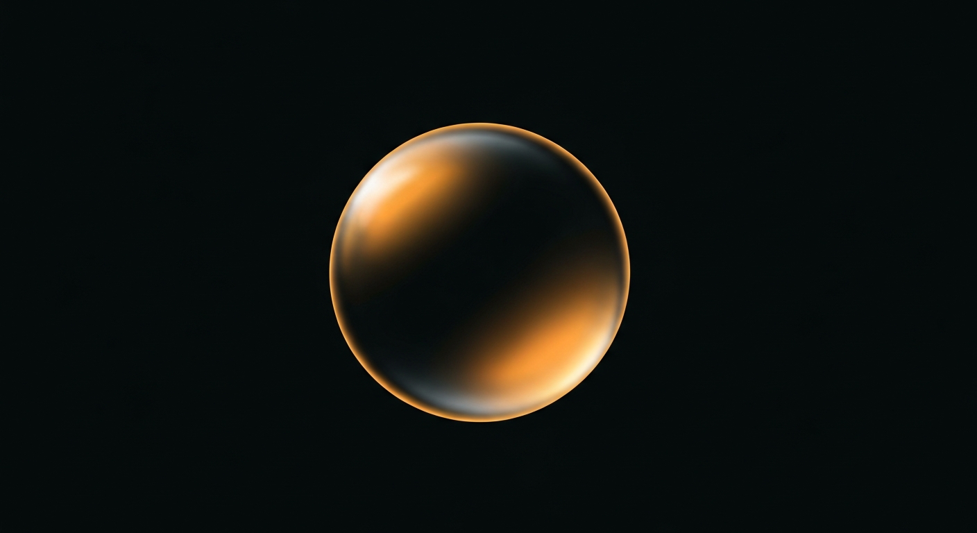 Abstract AI chat bubble with citation bracket