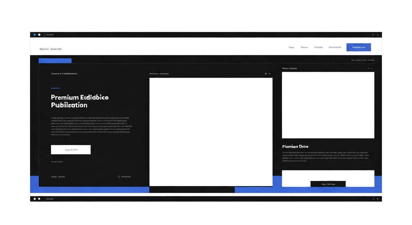 Wireframe layout of a modern website