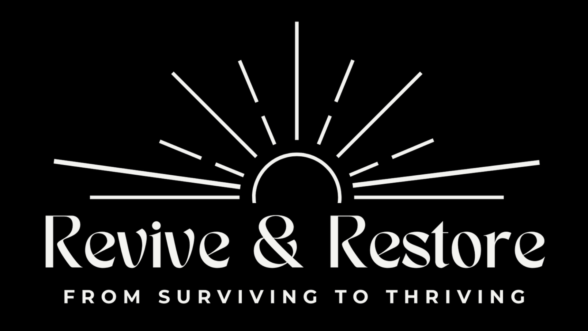 Website homepage for Revive and Restore, Health and wellness services