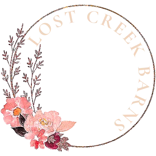 Website homepage for Lost Creek Barns, Event venue and hospitality experiences