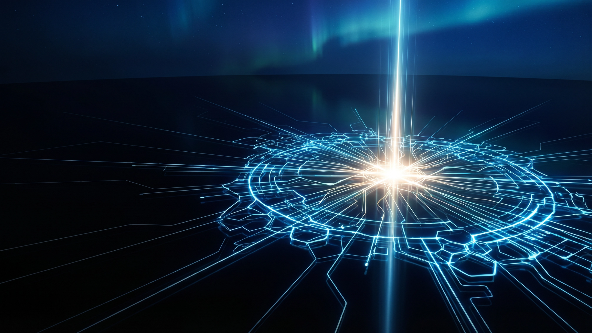 Abstract Digital Wireframe