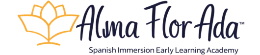Website homepage for Alma Flor Ada Spanish Immersion Early Learning Academy, Spanish immersion early childhood education