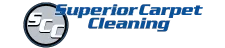 Website homepage for Superior Carpet Cleaning, Residential and commercial carpet cleaning
