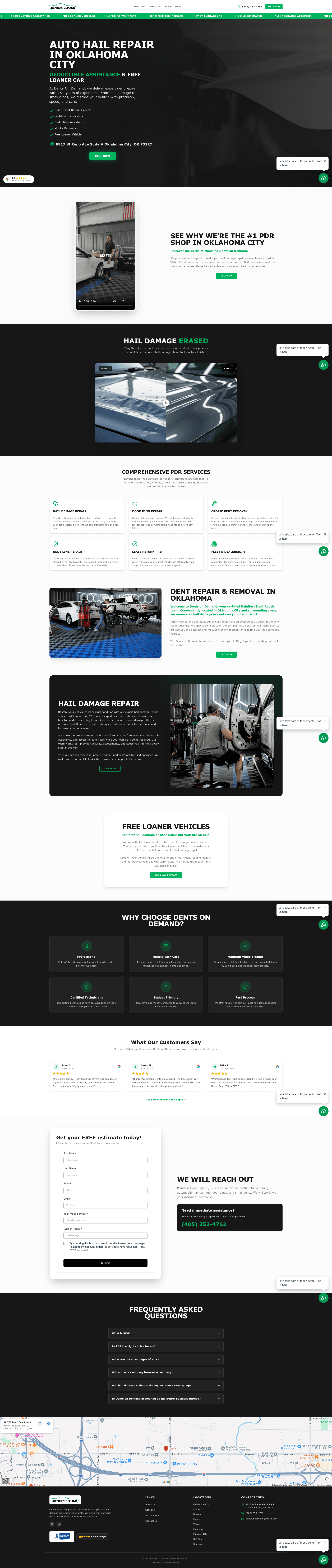 Dents on Demand website