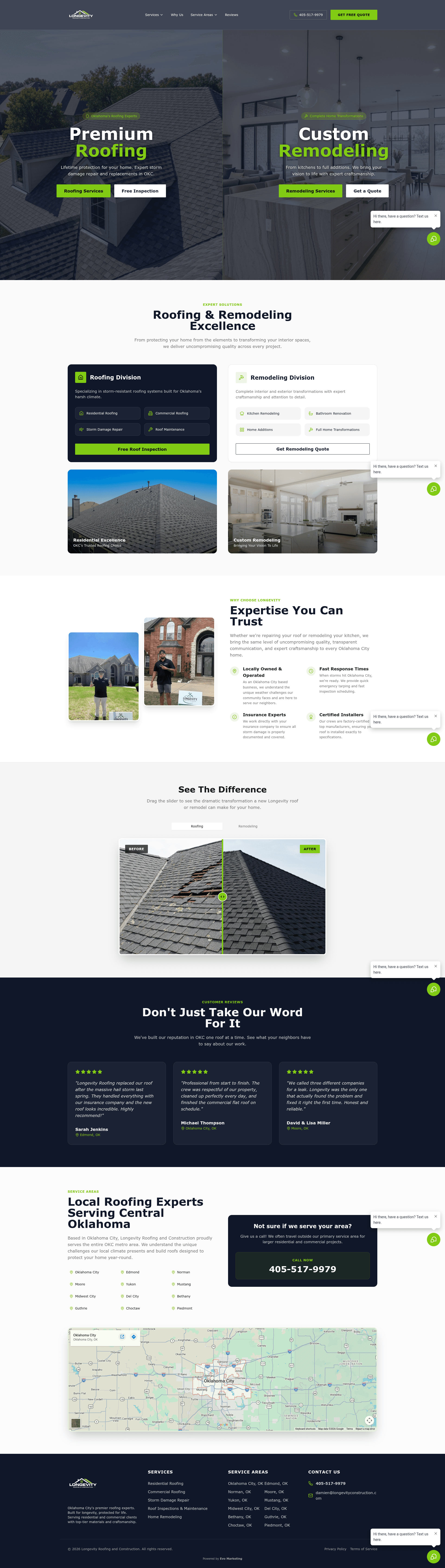 Longevity Construction website