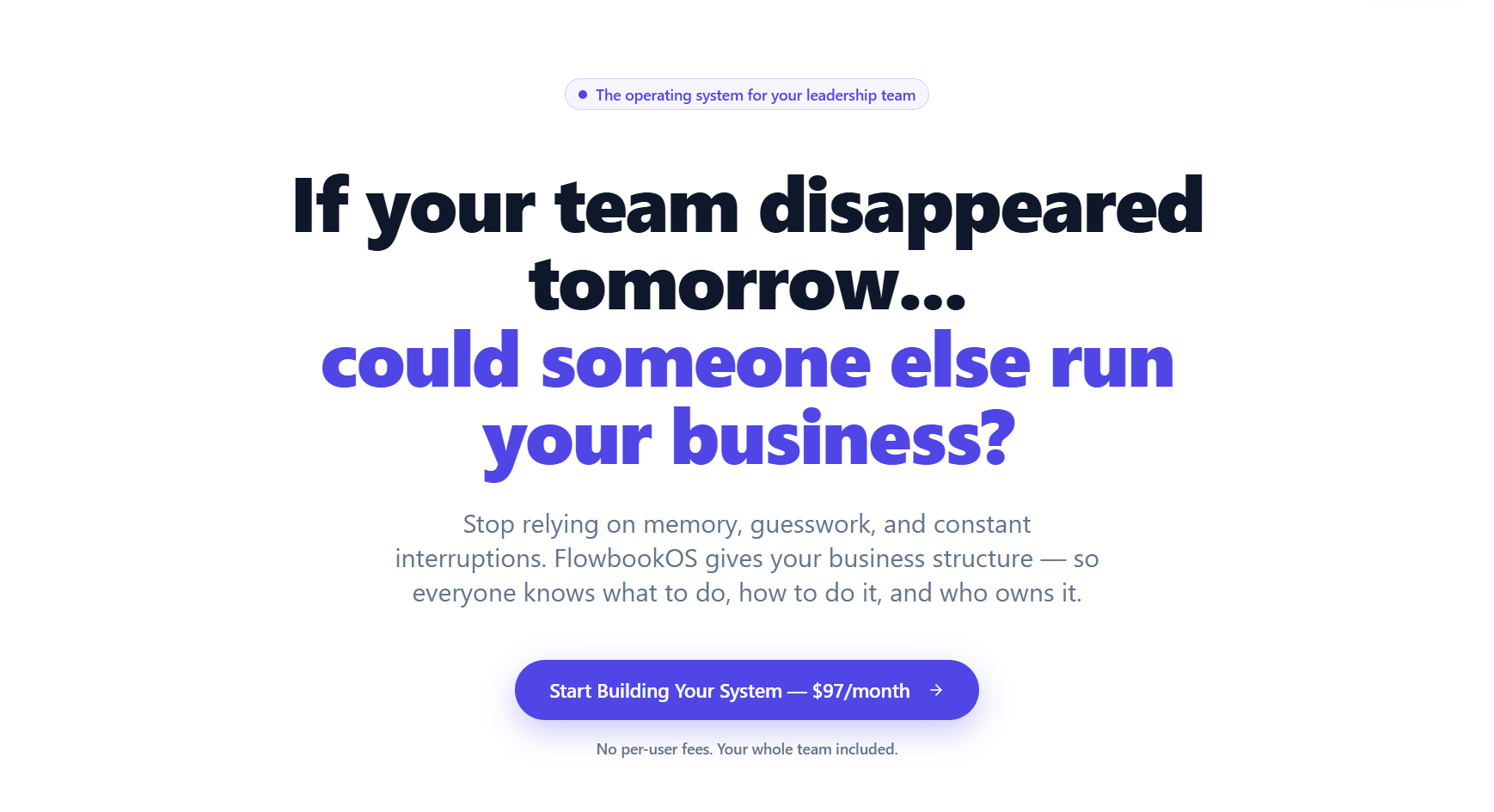 FlowbookOS Dashboard
