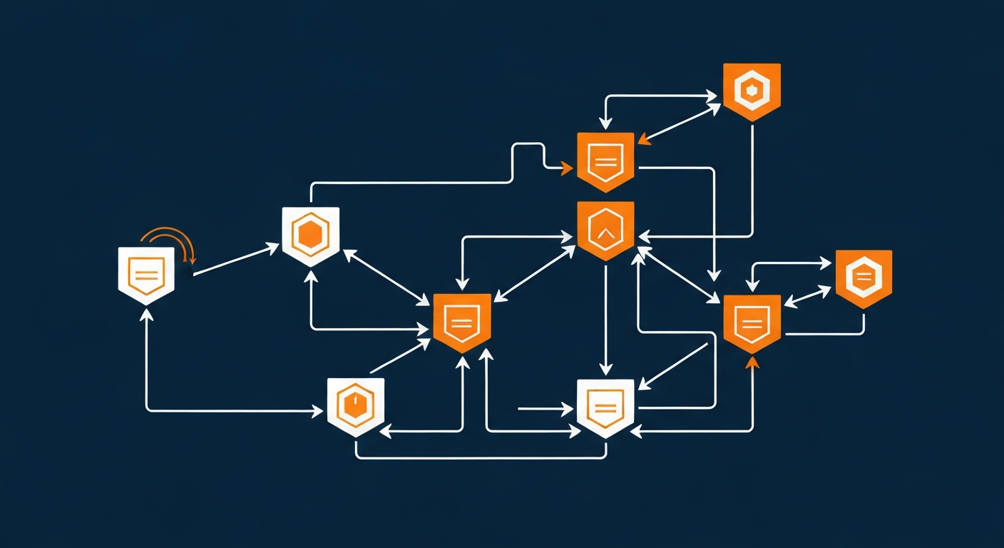 Clean Workflow Automation Diagram
